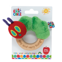The Very Hungry Caterpillar Wooden Ring Rattle image