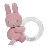 Miffy Ribbed Pink Ring Rattle image