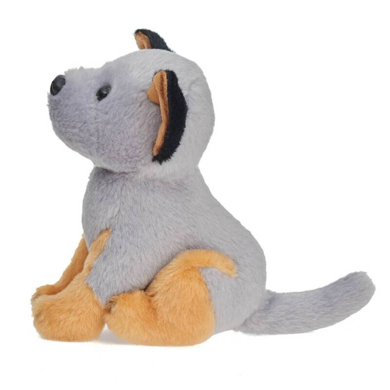 Cuddlimals Dog Milo Blue Heeler Seated Plush Toy 15cm True Blue Toys