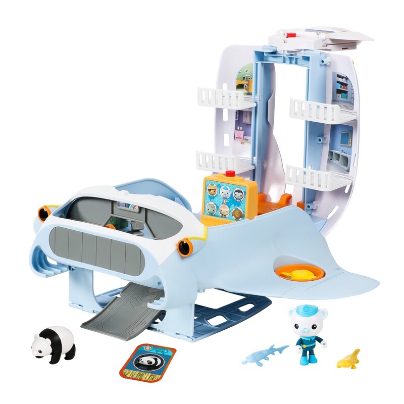 Octonauts Octoray Transforming Adventure Playset Series 1 True Blue