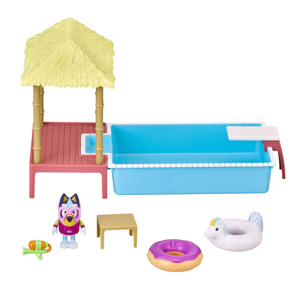 Bluey Pool Time Fun Playset True Blue Toys Australia
