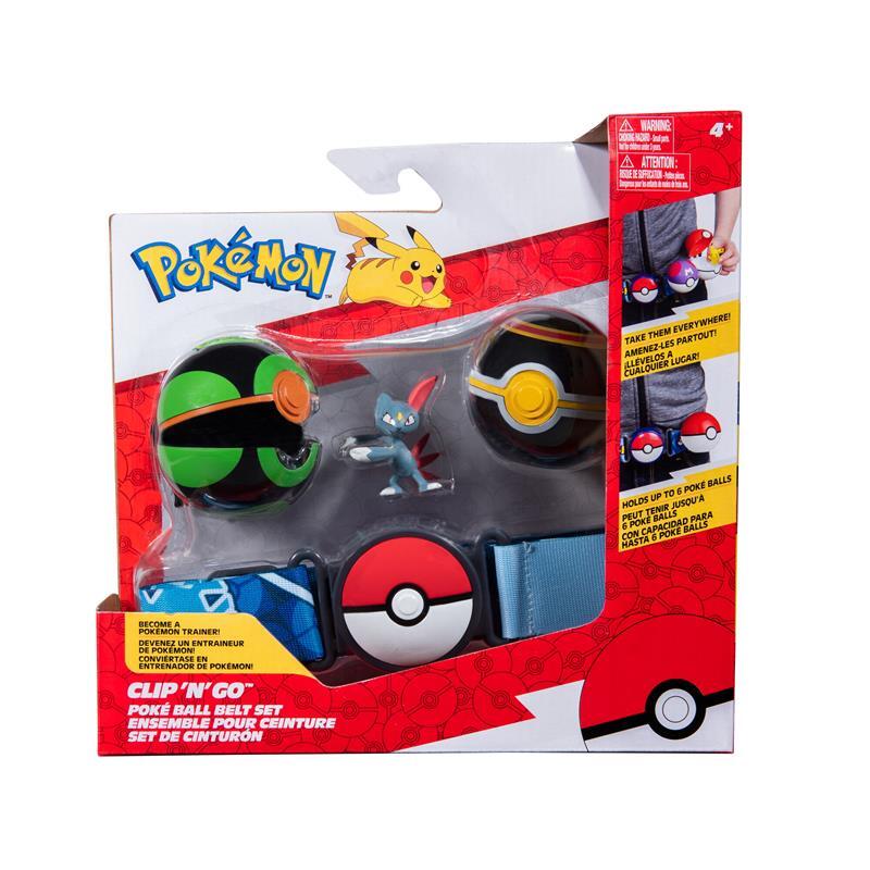 Pokemon Sneasel Clip 'N' Go Poke Ball Belt Playset | True Blue Toys ...