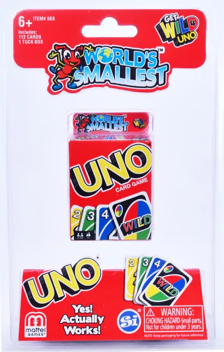 Worlds Smallest Mini Uno Card Game