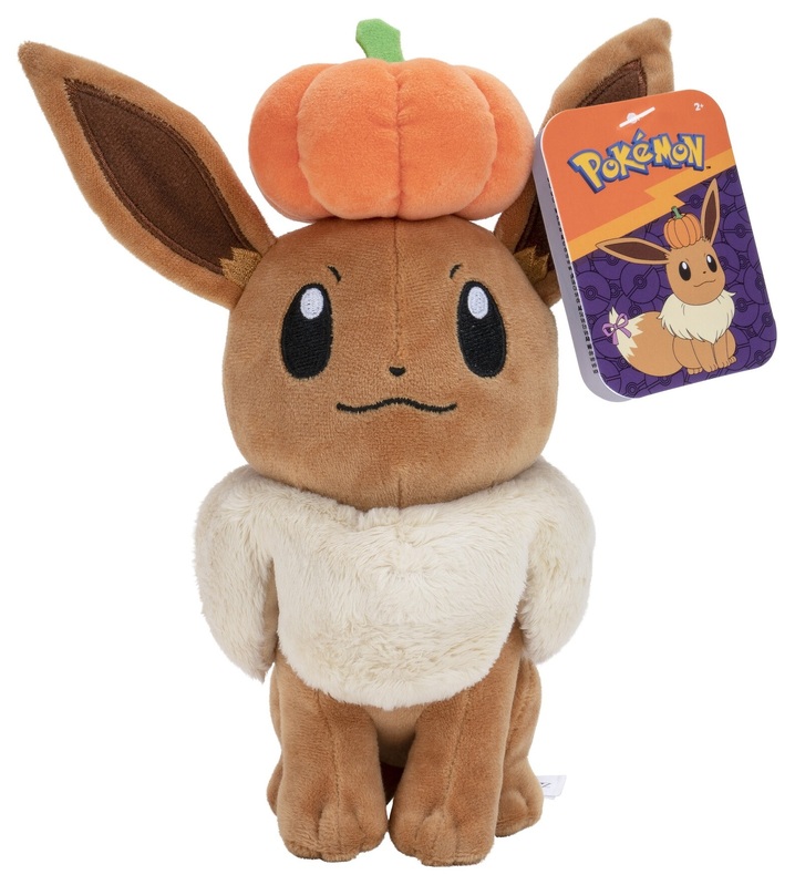 Pokemon Eevee with Pumpkin Hat Seasonal Halloween Plush Toy 20cm True