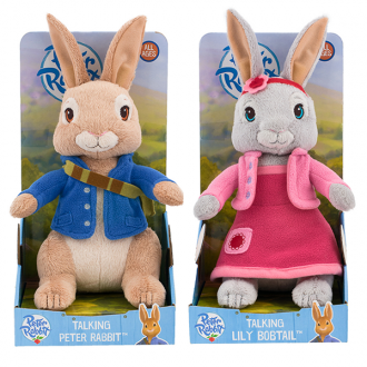Peter rabbit talking plush deals