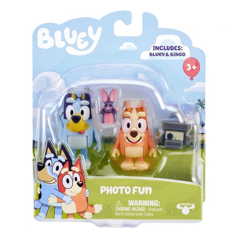 Bluey & Bingo Photo Fun Figurines 2 Pack True Blue Toys Australia