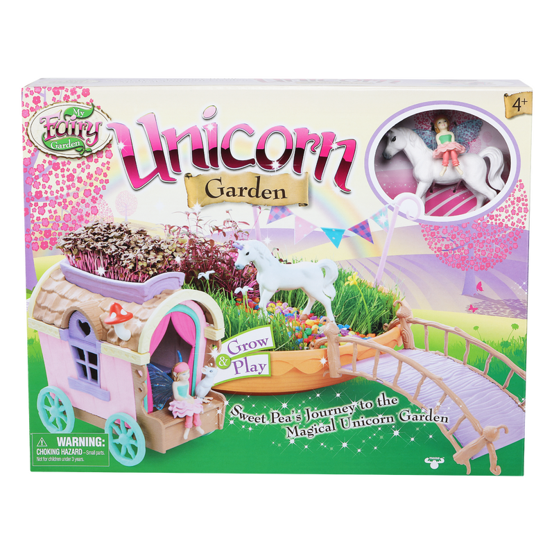 My Fairy Garden Unicorn Garden with Caravan True Blue Toys Australia
