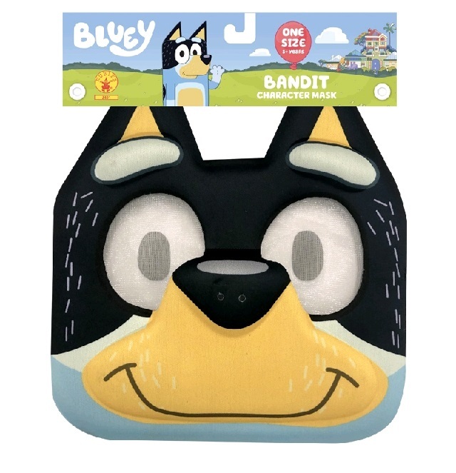 Bluey Banditdad Dress Up Face Mask True Blue Toys Australia 