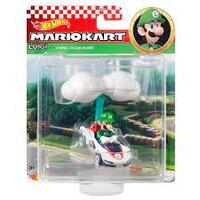 Hot Wheels Mario Kart Luigi P-Wing + Cloud Glider image