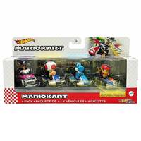 Hot Wheels Mario Kart Die Cast Vehicles 4 Pack image