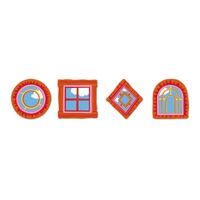 Play School Window Cutouts Decorations 4 Pack image