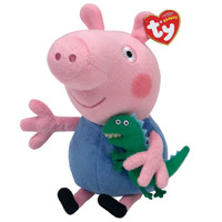 Ty Beanies Peppa Pig George Plush Toy 15cm image