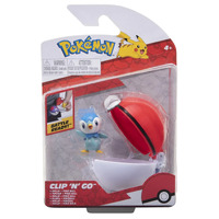 Pokemon Piplup + Poke Ball Clip 'N' Go Figurine Set image