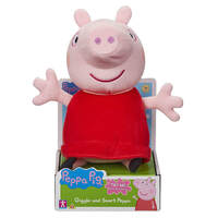 Peppa Pig Giggle & Snort Peppa Plush Toy 20cm image