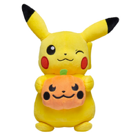 Pokemon Pikachu with Pumpkin Seasonal Halloween Plush Toy 20cm image