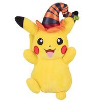 Pokemon Pikachu Witch Hat Seasonal Halloween Plush Toy 20cm image