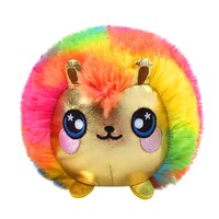 Squeezamals Series 3 Punky Hedgehog Plush Toy 10cm Rainbow image