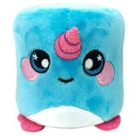 Squeezamals Gerry Narwhal Marshmallow Plush Toy 8cm Blue image