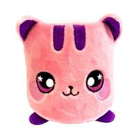 Squeezamals Lola Cat Marshmallow Plush Toy 8cm Pink image