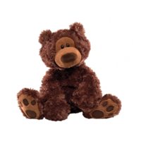 GUND Philbin Bear Plush Toy Small 33cm Chocolate image