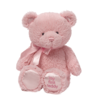 GUND Baby My First Teddy Bear Plush Toy Pink 25cm image