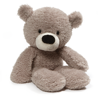 GUND Bear Fuzzy Plush Toy Grey 34cm image