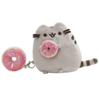 Pusheen with Donut Plush Toy & Keyring Gift Set image