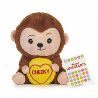 Swizzels Love Hearts Cheeky Monkey Plush Toy 18cm image