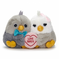 Swizzels Love Hearts Love Bird Couple Plush Toy 16cm image