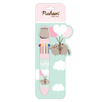 Simply Pusheen 10 Colour Pen with Topper image