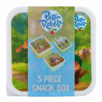 Peter Rabbit Animated 3 Piece Nesting Snack Box Set image