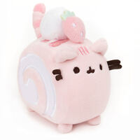 Pusheen Squishy Roll Cake Mini Plush Toy 10cm Pink image