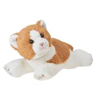 Cuddlimals Cat Leo Ginger Lying Plush Toy 25cm image