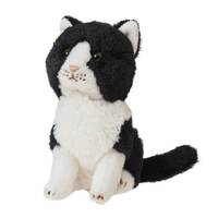 Cuddlimals Cat Rex Black Seated Plush Toy 15cm image