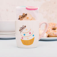 Pusheen Sock in a Mug 250ml Gold Cupcake image