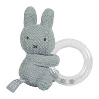 Miffy Knitted Green Ring Rattle image