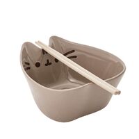 Pusheen the Cat Ramen Bowl & Chopstick Set image