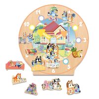 Bluey Wooden Routine Clock Educational Toy image