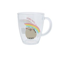 Pusheen the Cat Self Care Club Glass Mug image