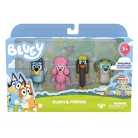 Bluey & Friends Mini Figurines 4 Pack 7.5cm image