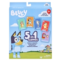 Bluey 5 in 1 Jumbo Card Games image