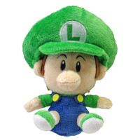 Super Mario Baby Luigi Plush Toy 15cm image