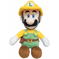 Nintendo Super Mario Builder Luigi Plush Toy 25cm image