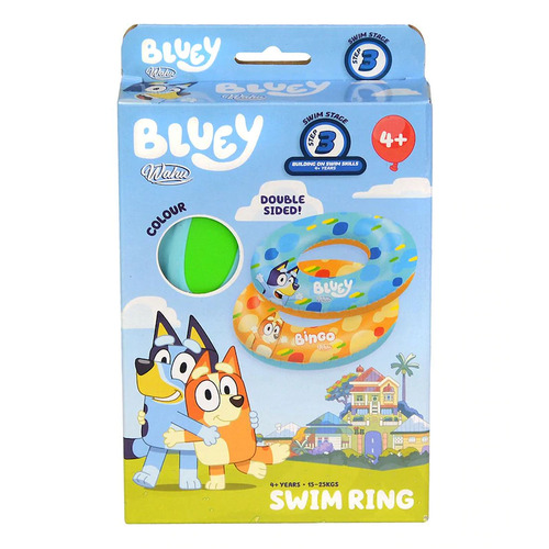 Wahu Bluey Kids Swim Ring Double Sided