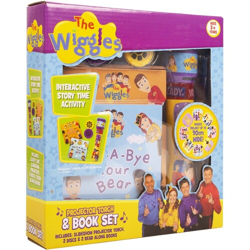 The Wiggles Projector Torch & 2 Book Set