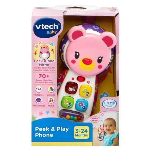 Vtech Baby Peek & Play Phone Educational Toy Pink
