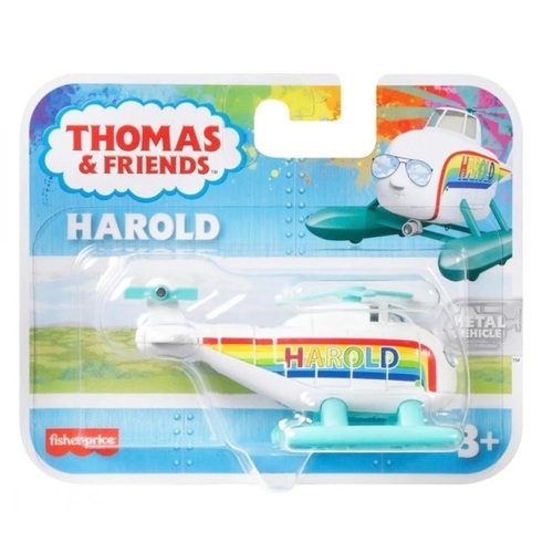 Thomas & Friends Harold Diecast Metal Push Along Helicopter Small Rainbow