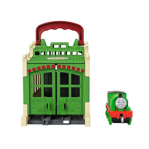 Thomas & Friends Percy Connect & Go Tidmouth Shed Playset