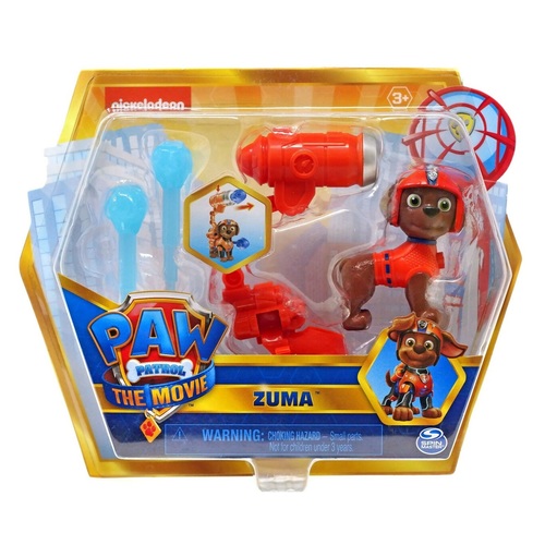 Paw Patrol Movie Zuma Hero Pup Figurine 15cm Orange