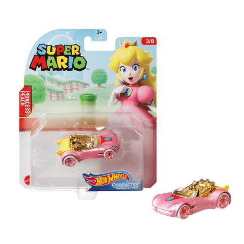 Hot Wheels Super Mario Princess Peach Character Car